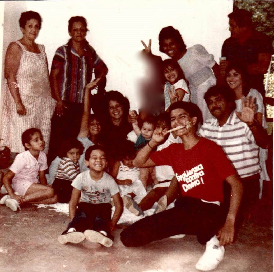 Familia en Navidad